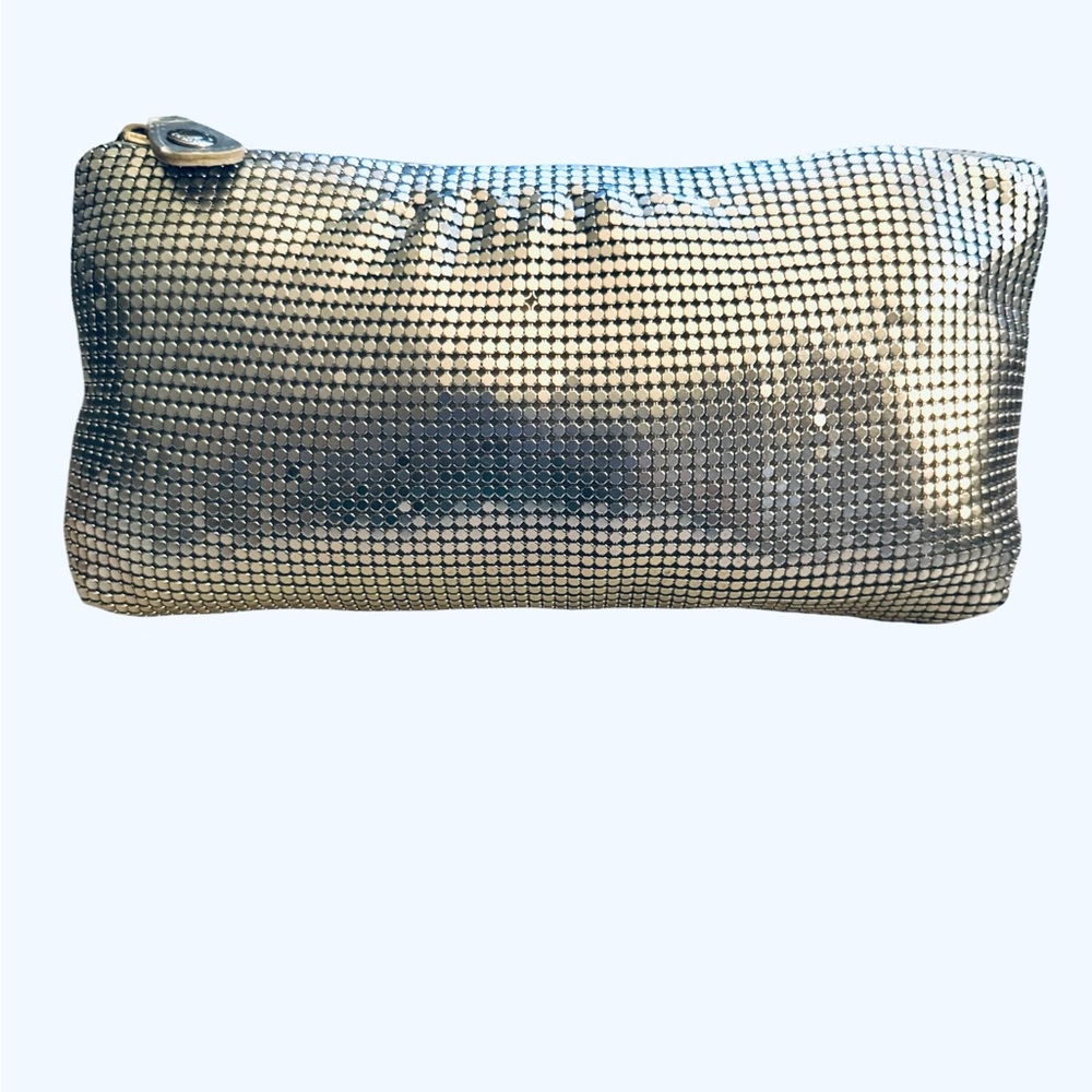 Jimmy Choo Elegant Silver Mesh Clutch